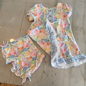 Sweet Honey kitty Dress and Shorts play set